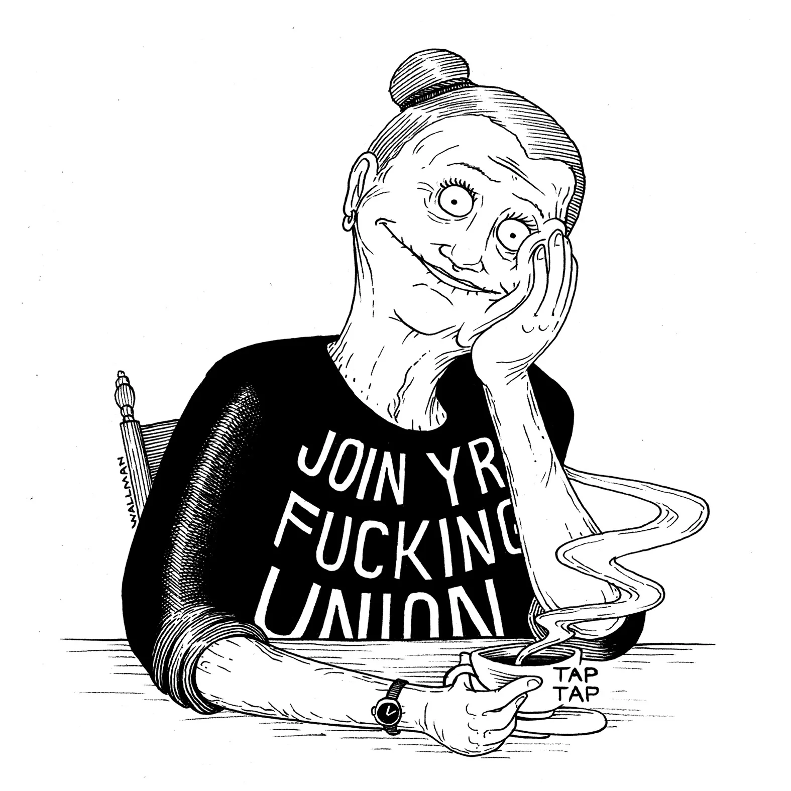 worker + union art — sam wallman